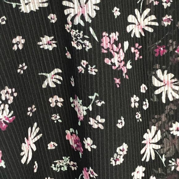 BCBGeneration A-Line Halter Mini Dress NWT Size Small Floral Ruffle Cocktail - Picture 8 of 16